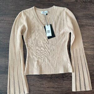 TAN KNIT TOP